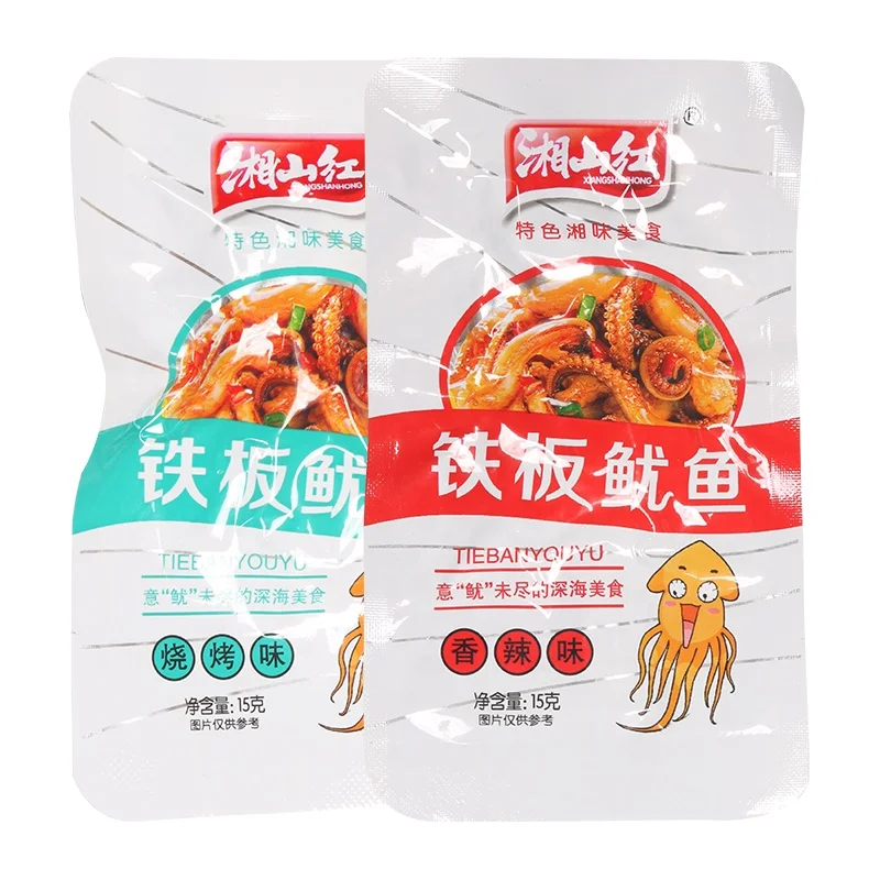 
Wholesale vacuum wrapped squid meat products spicy instant snacks 