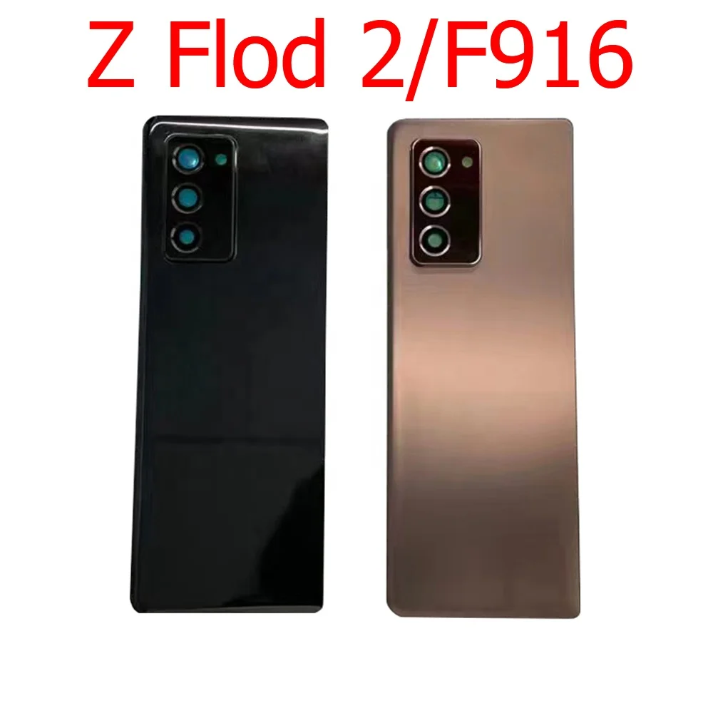 Battery Back Cover For Samsung Galaxy Z Flip Fold 1 2 3 F700 F900 F916 F926 F7070 Rear Glass Panel Housing Case