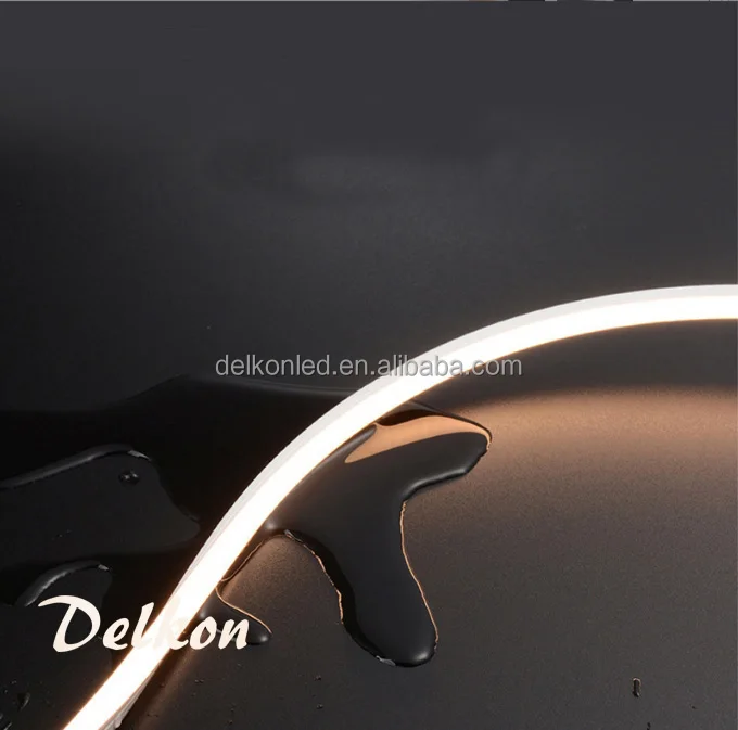 NF1010T Dotfree  CRI 90 Silicone Extruded Neon Strip Light IP67 Waterproof Topview Neon Flex 24V 10*10mm LED Neon Strip Light