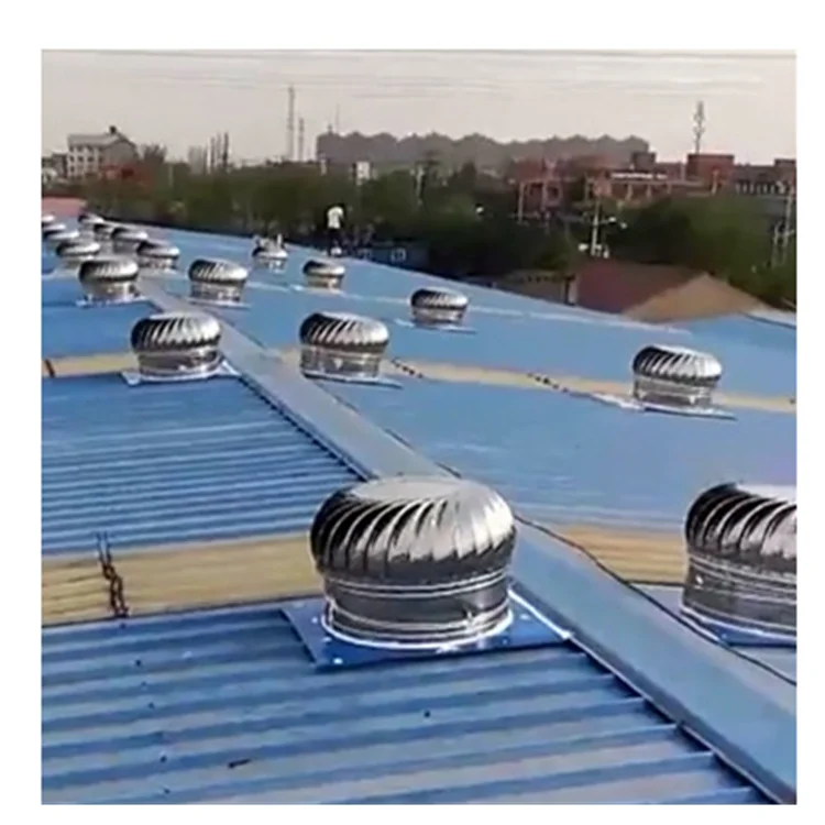 Energy Saving Roof Mounted Wind Driven Turbine Ventilator Roof Top Exhaust Fan For Warehouse Farm Factory