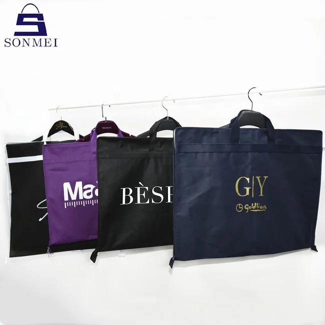 Dustproof folded non woven wedding garment dress reusable garment bag