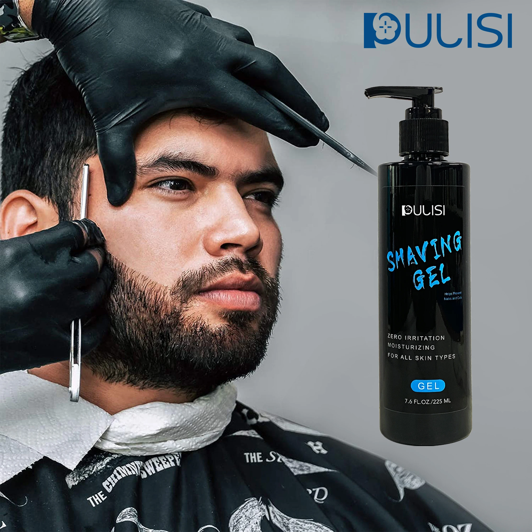 OEM Private Label 2022 Wholesale Organic Beard Care Shaving Cream Shafing Gel Skin Hair Soft Foam Cleanser Shave Gel For Men