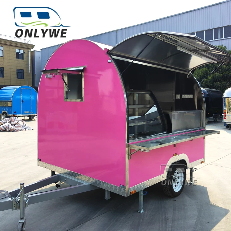 2024 hot selling usa verified small remorque food truck mobile pizza burger fast food truck trailer with full kitchen on sale