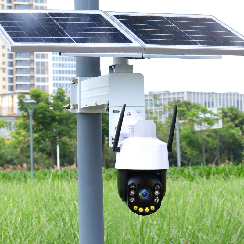 Купольная ip-камера на солнечной батарее с автоматической скоростью 20X оптический зум беспроводная Wi-Fi 4g ptz