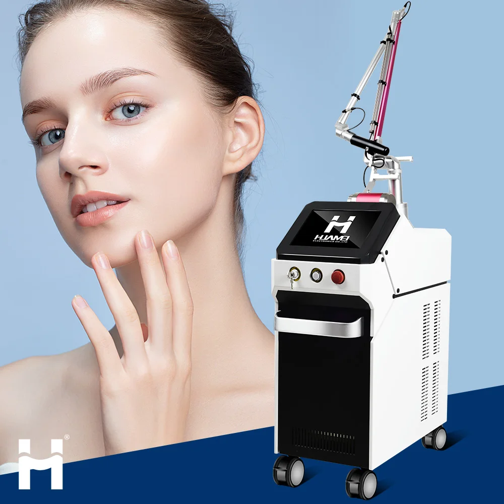 New Arrival HUAMEI Professional Skin Whitening Laser Picosecond/Laser Pico Laser Tattoo Removal Machine 1064nm 532nm 1320nm