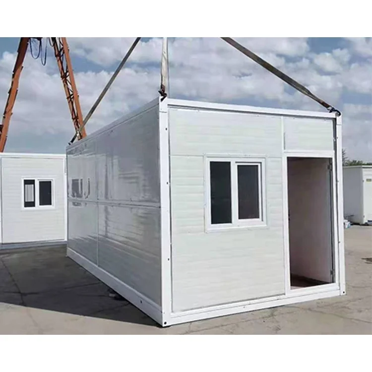 Low cost collapsible prefab foldable luxury container house 20ft folding container home