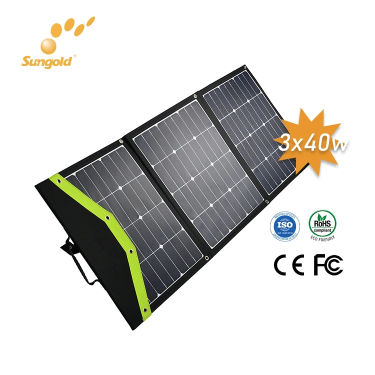 amorphous silicon solar panel 120w folding solar mobile charger for phone
