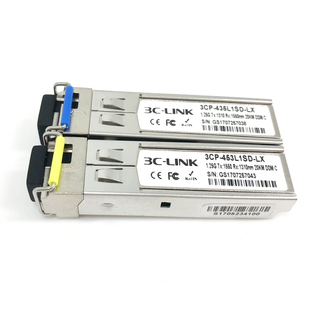 1.25G 1gb SMF SC 1310nm TX/1550nm RX low cost SC/LC SFP Module