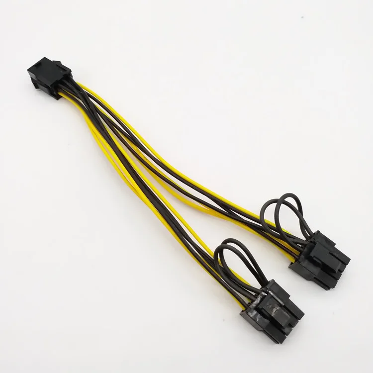 8pin Female to Dual 8Pin (6+2) Male GPU computer power cable wire harness for graphics video card