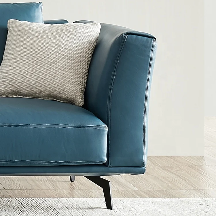 Leather Sofa Set Furniture Sectional Sofa Italian Design Hot Sale Luxury Living Room Modern GENUINE Leather 1 Set Top Leather