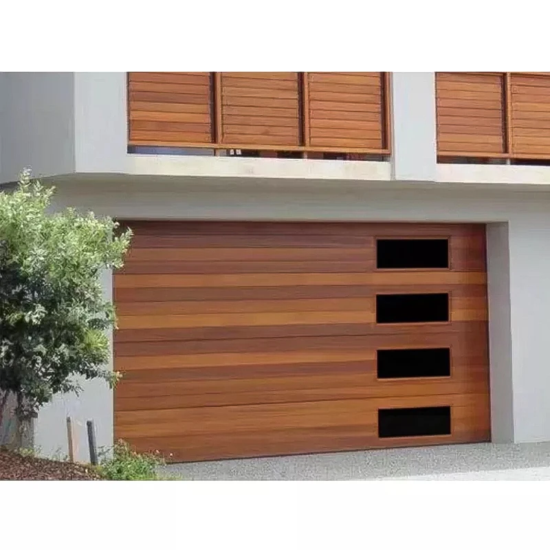 JST Automatic Cheap Prices Flush Beadline Panel Electric Roll Up Black Color Farmhouse Garage Doors