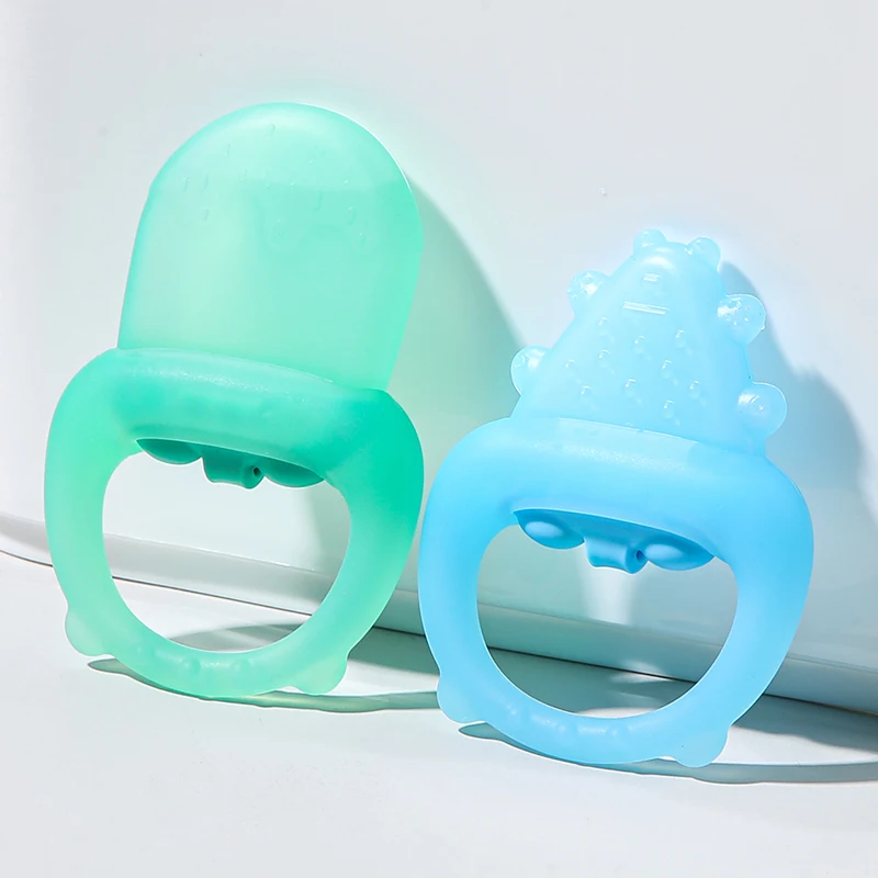 Wholesale Bpa Free Unique Design Transparent Sensory Ice Cream Freezable Silicone Baby Water Filled Teether