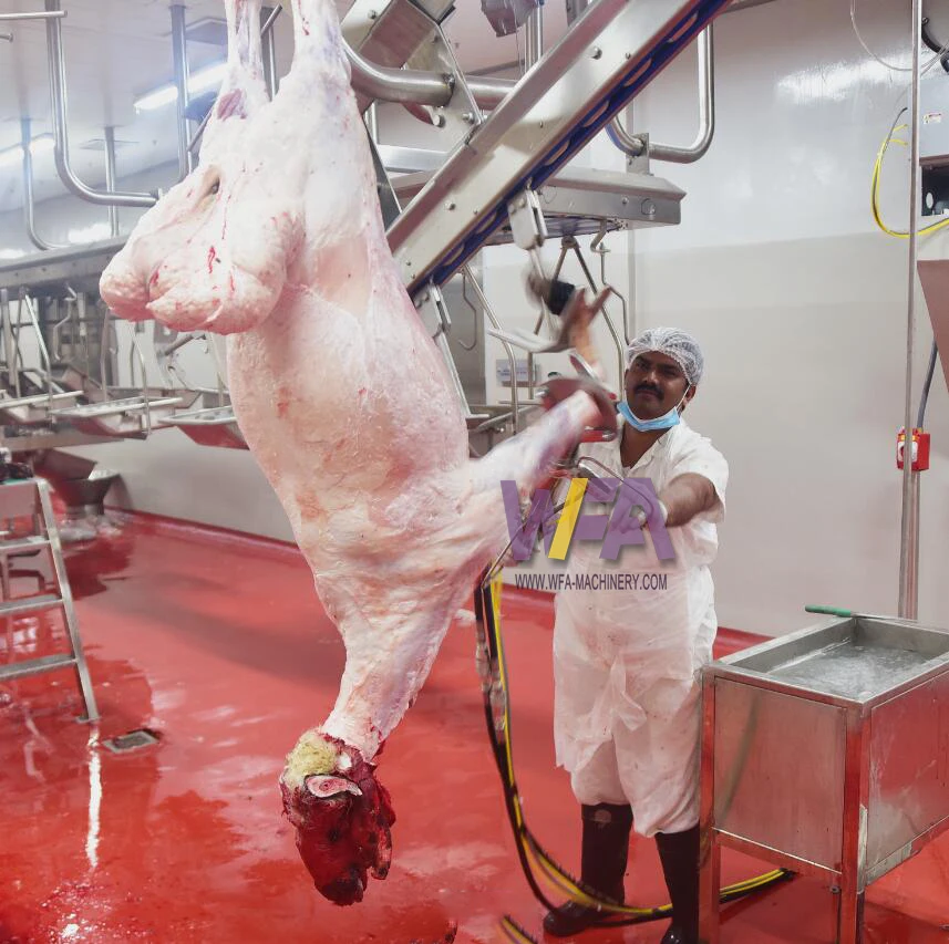 Complete Abattoirs 50-200 Sheep Per Day Abattoir Conveyor Systems for Goat Lamb Slaughter Meat Processing Equipment