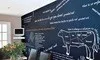  Белая/зеленая/Черная Виниловая наклейка на стену доска
