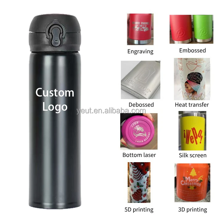 Thermo Flask Bulk 2022 Flip Top Stainless Steel Thermal Insulation Water Bottle For Kids School