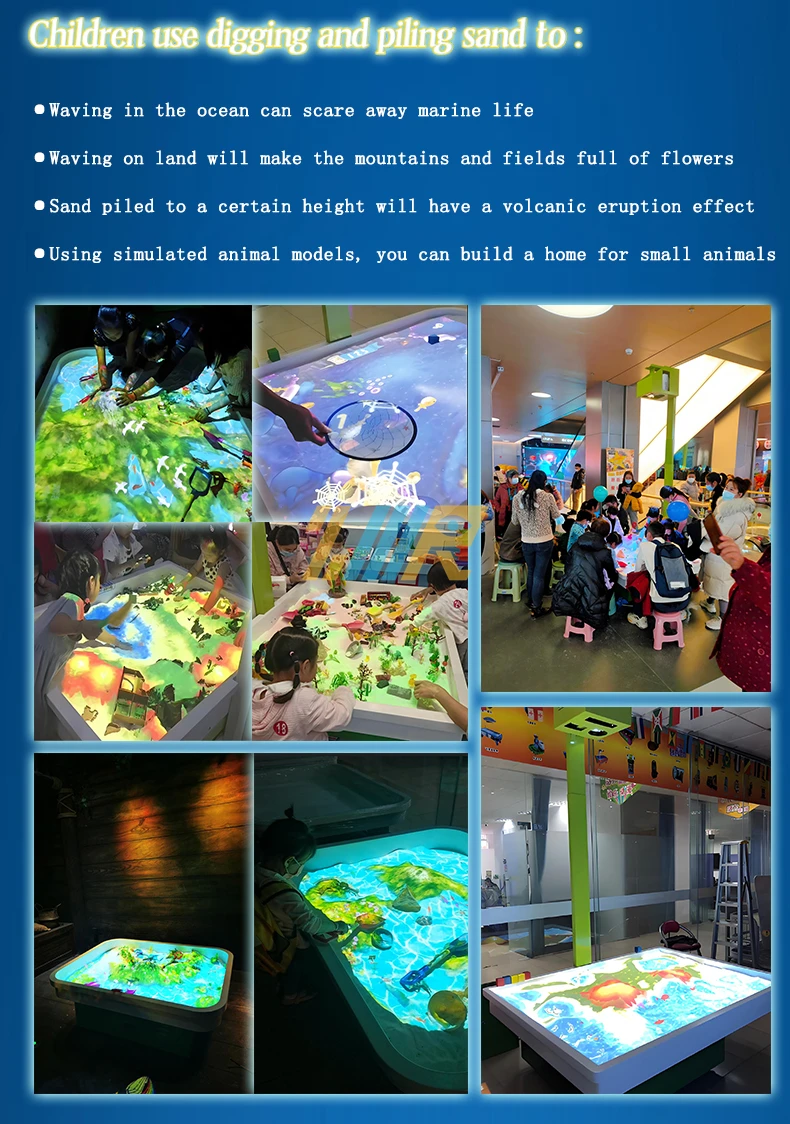 AR Interactive Sandbox Projection immersive projector 5 themed games interactive hologram projector holograms projector 3d