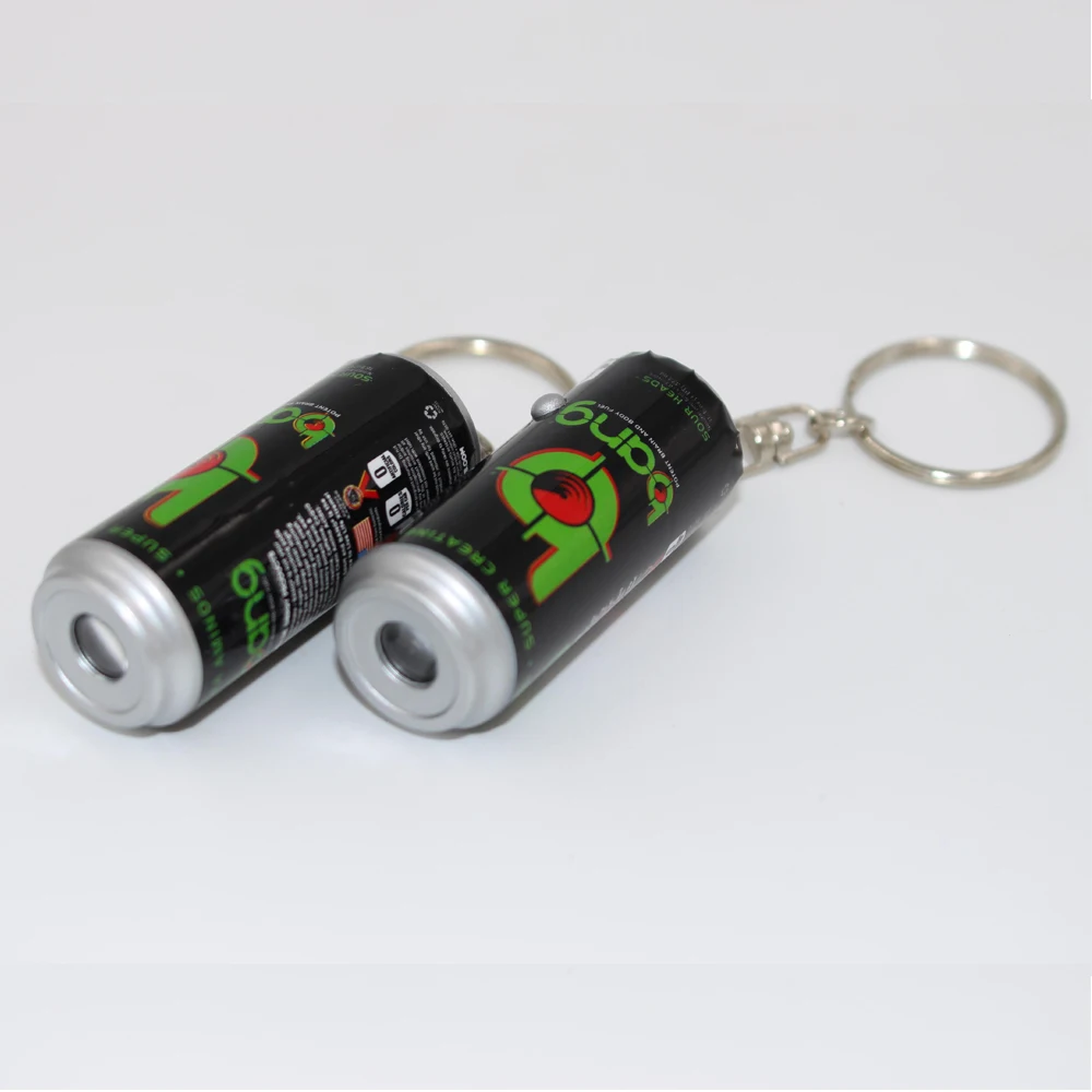 
Gift factory direct supply Cans LOGO projector keychain Pepsi projection promotional gifts for beverage and beer companies 