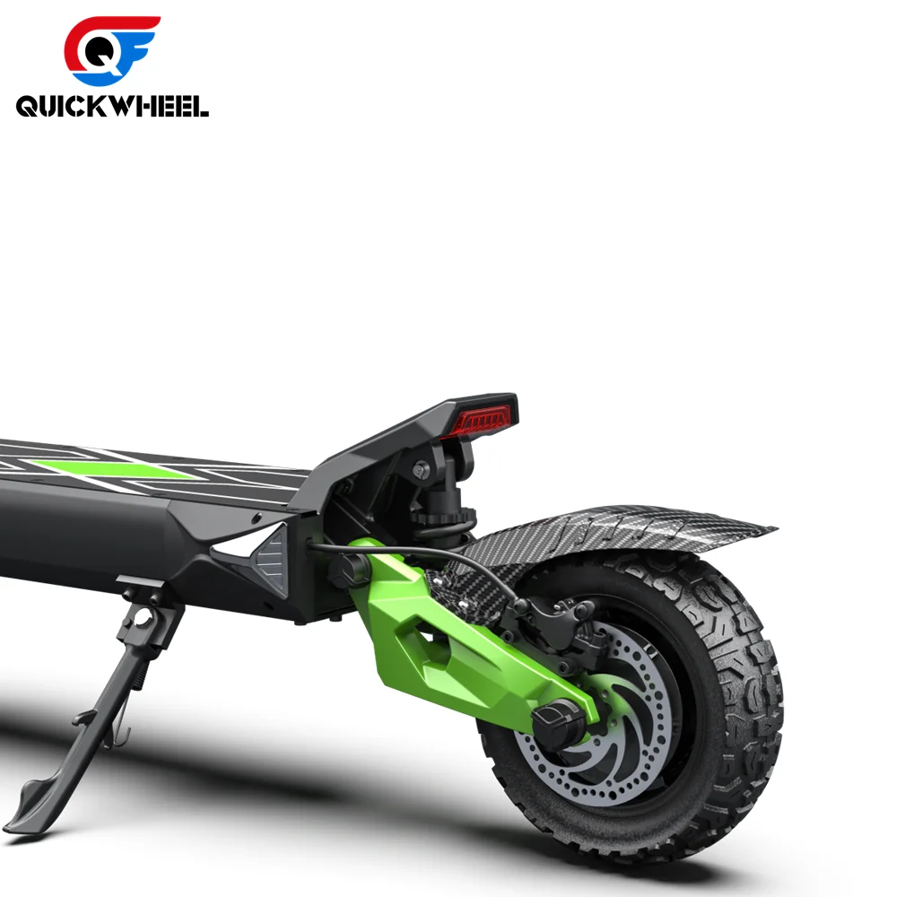 Quickwheel S6 Powerful Mobility Eu Warehouse Two Big Wheels Fast Electric Bike Scooter 72V 20Ah 3000W Electric Scooters 60V