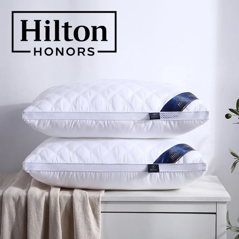 wholesale custom 1000g high weight filling bed pillow 2 edging sleeping pillow hilton hotel pillow