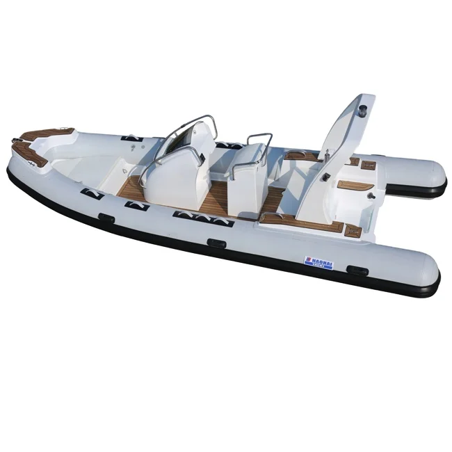 Fiberglass Inflatable RIB Fishing Boat with Console for Sale