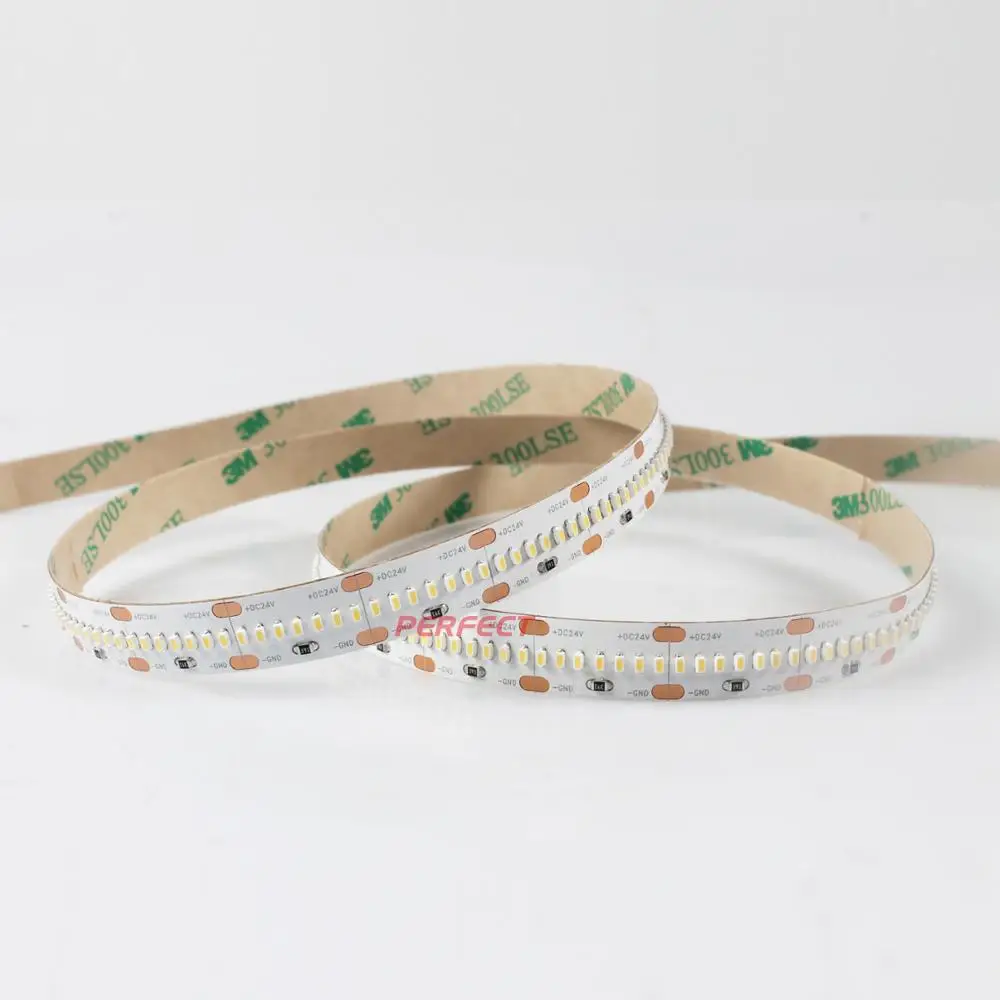 Ultra Thin High Efficiency Warm White DC 24V SMD 2110 High CRI 90 95 98 Ra LED Strip