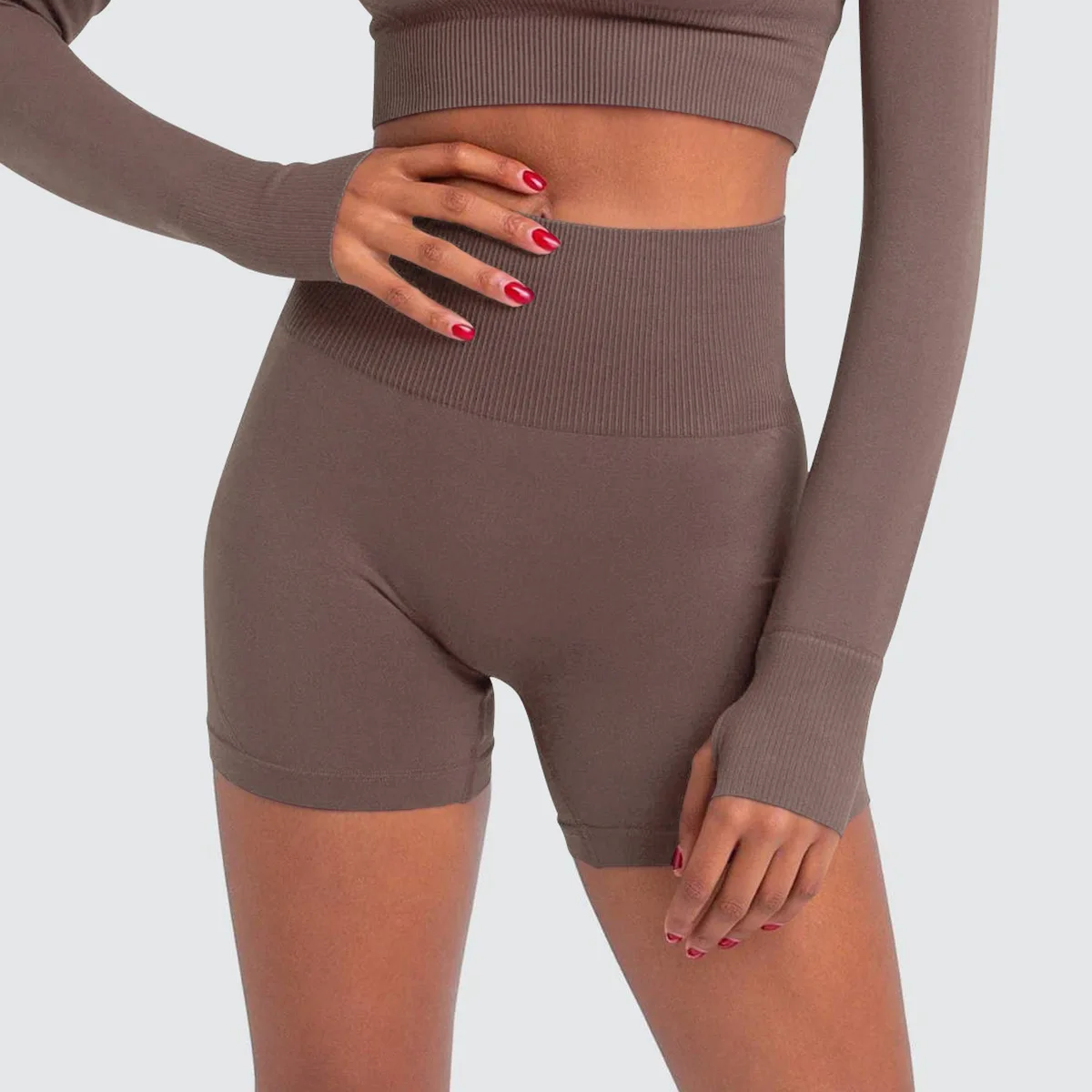 Summer 2022 Women Seamless High Waist Running Gym Shorts Compression Yoga Leggings