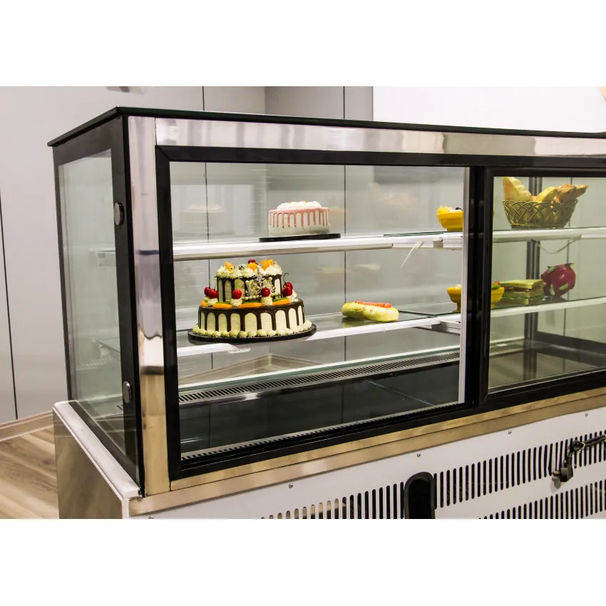 Cost-effective cake display cooler Cake shop professional glass refrigerated display cabinet cake chiller