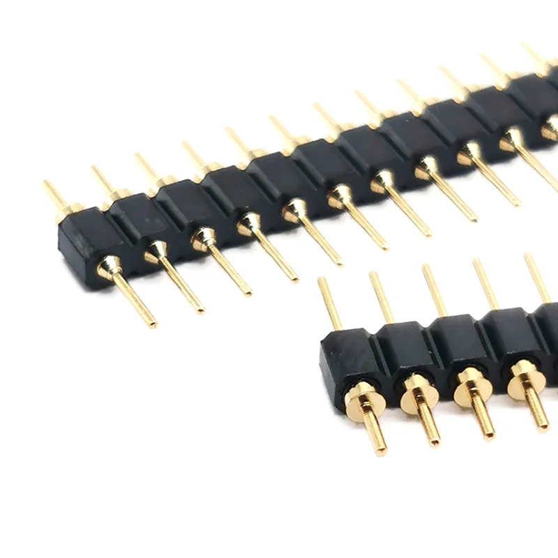 Custom Machine Round Head Pin 2 4 8 10 PIN Pitch 1.27 2.0 2.54 MM Dual Single Row Straight 1*40P PCB European Plug Connector