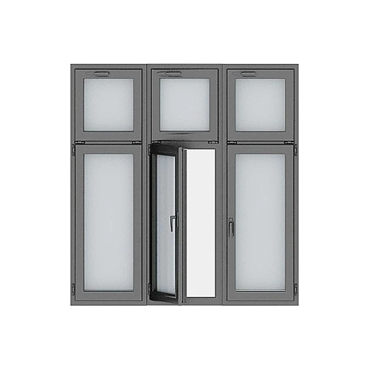 Modern impact resistant design Double glazed Windows soundproof upvc casement Windows