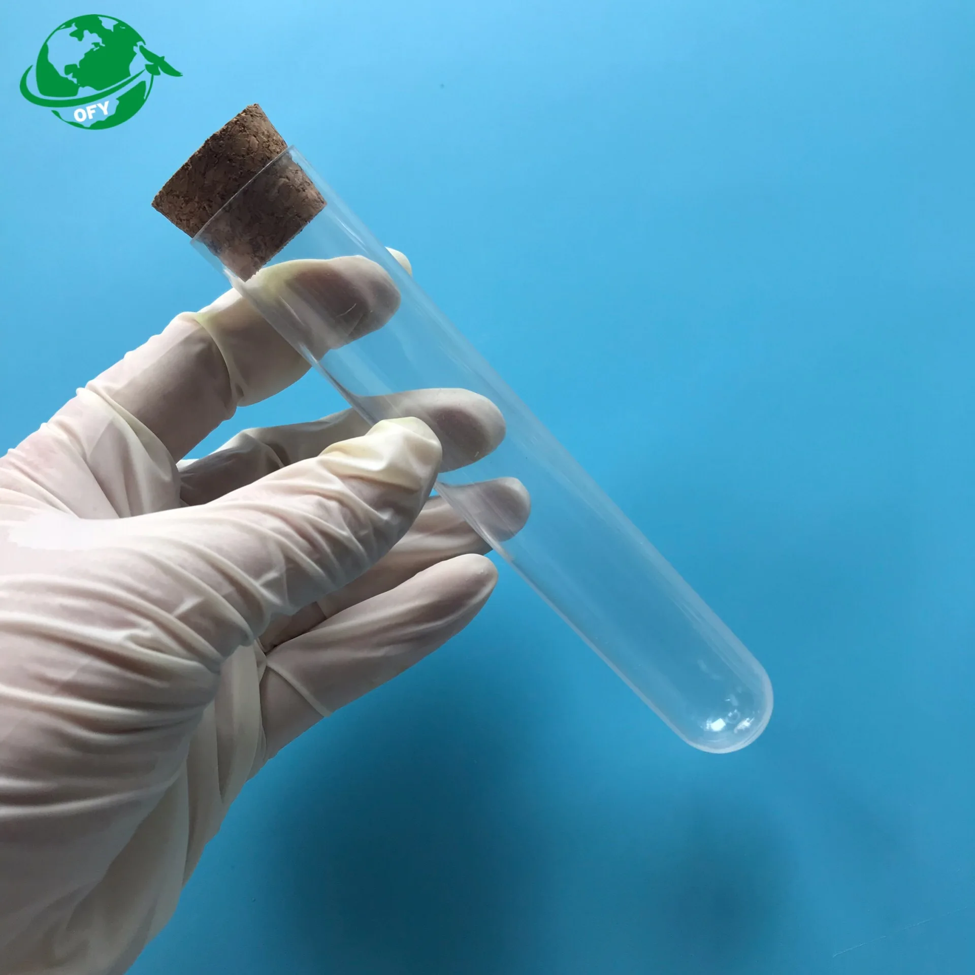 Plastic or glass culture tubes 25 x 150 mm round bottom glass test tube for packaging