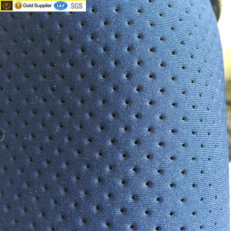 Grade Breathable Perforated Neoprene Fabric Drop Plastic Neoprene Fabric SBR with punch hole neoprene fabric