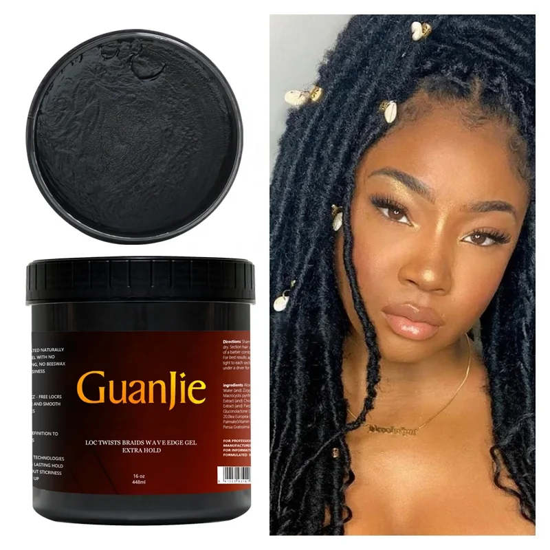 New Arrival edge control SALON SIZE 4c Organic Conditioning hair braiding gel edge control braid loc n gel 16 oz