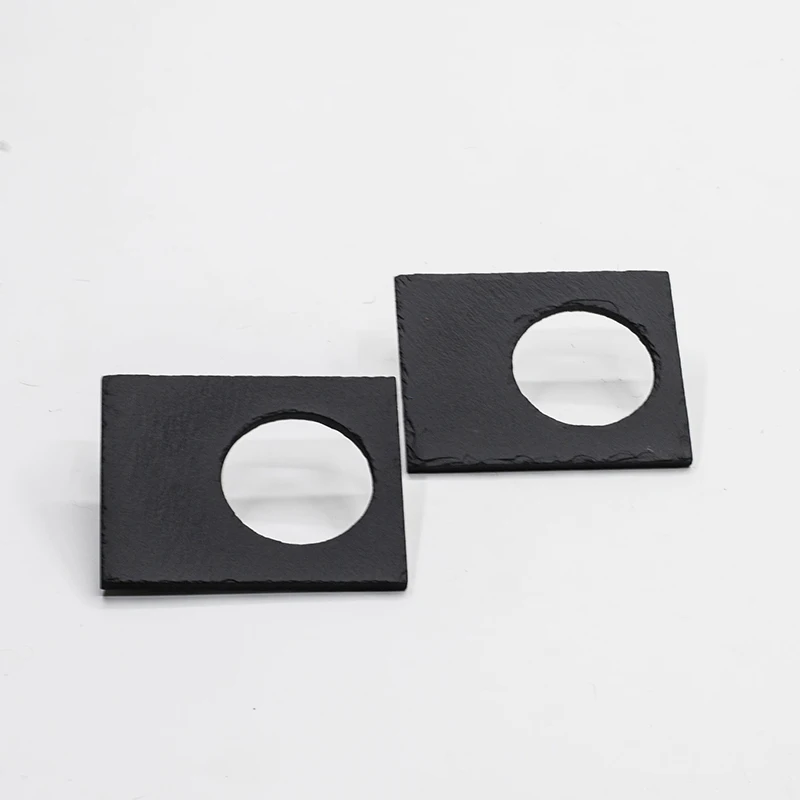 China Factory Stocked Tableware Reusable Wedding Decoration Writtable Slate Napkin Holder Set of 4