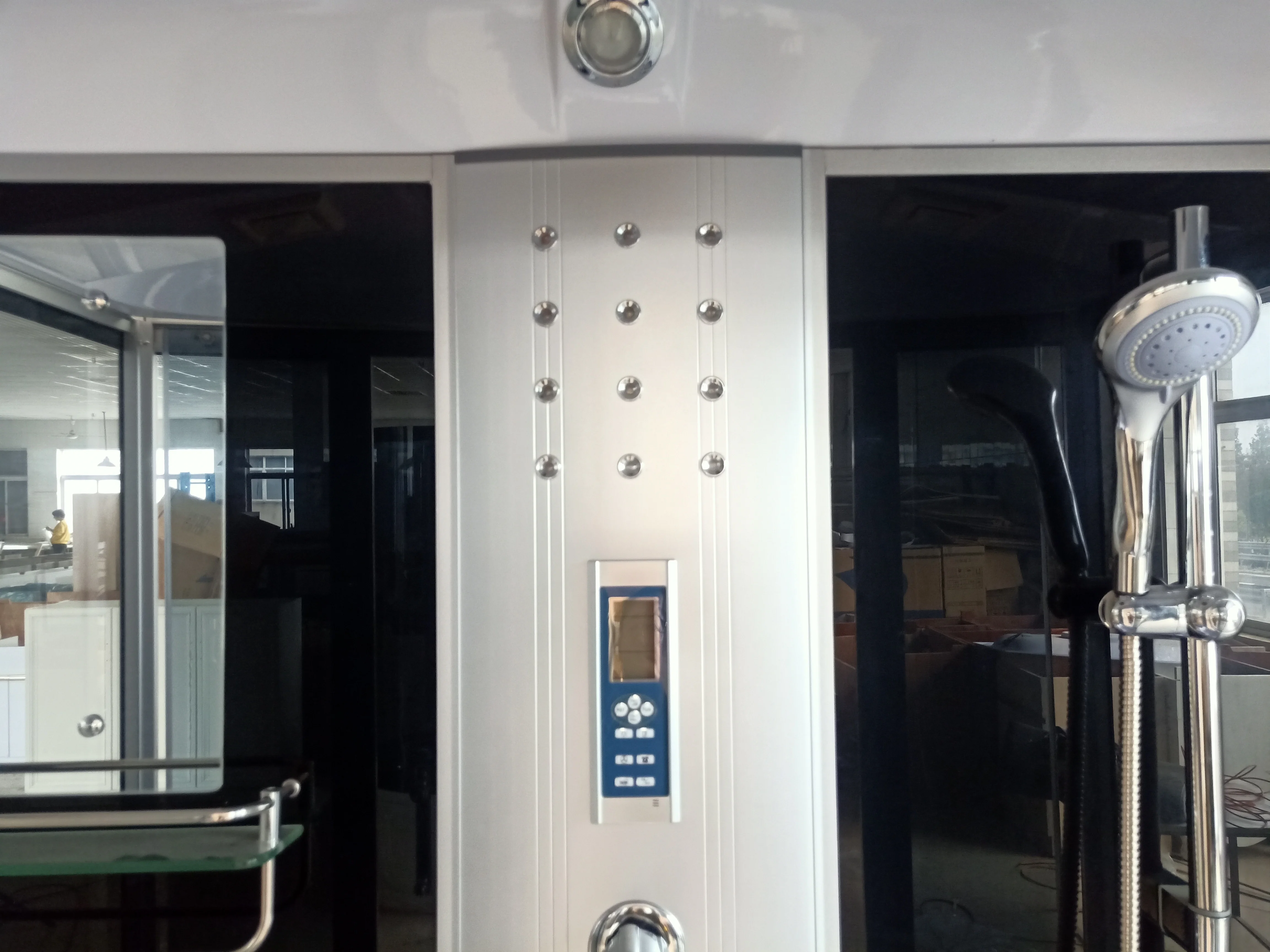 
Luxury 1500mm steam massage sliding door hydro shower cabin 