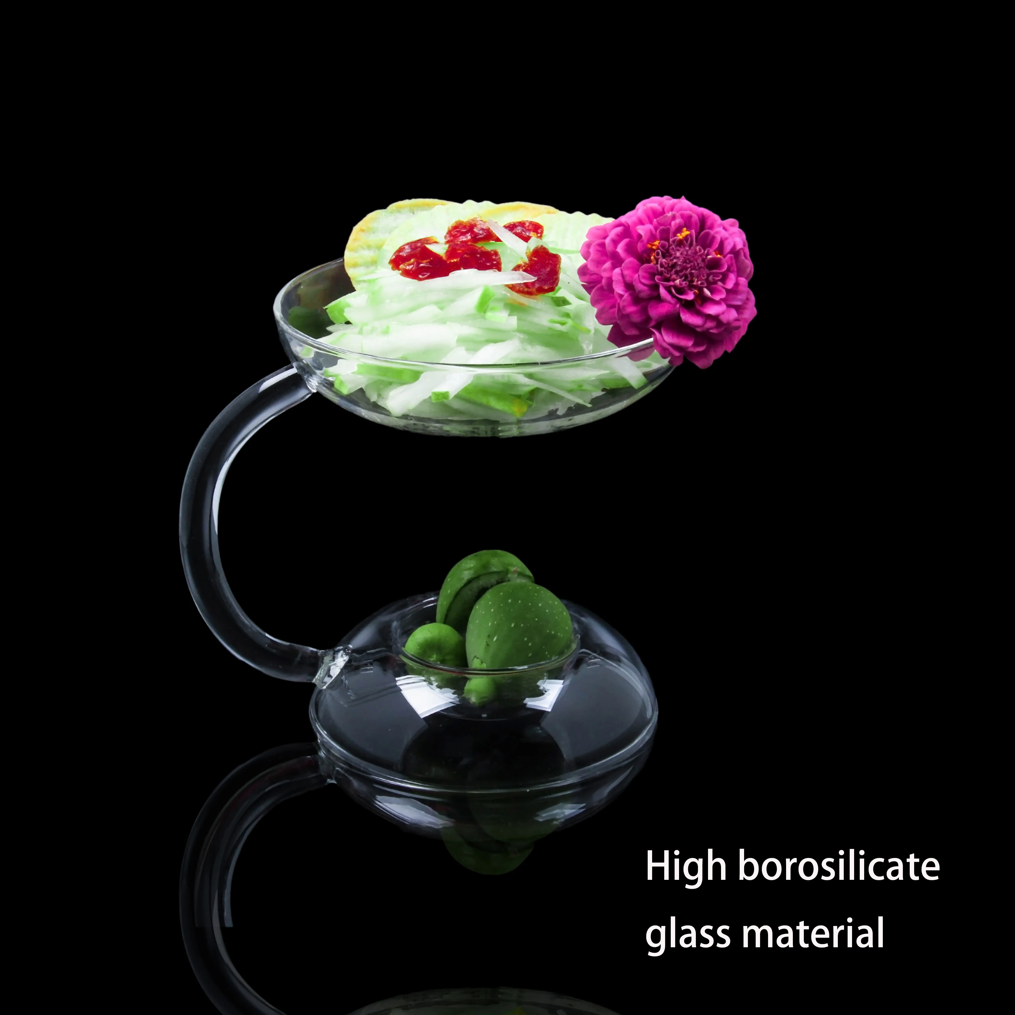Wholesale high borosilicate glass bowls restaurant with characteristic tableware
