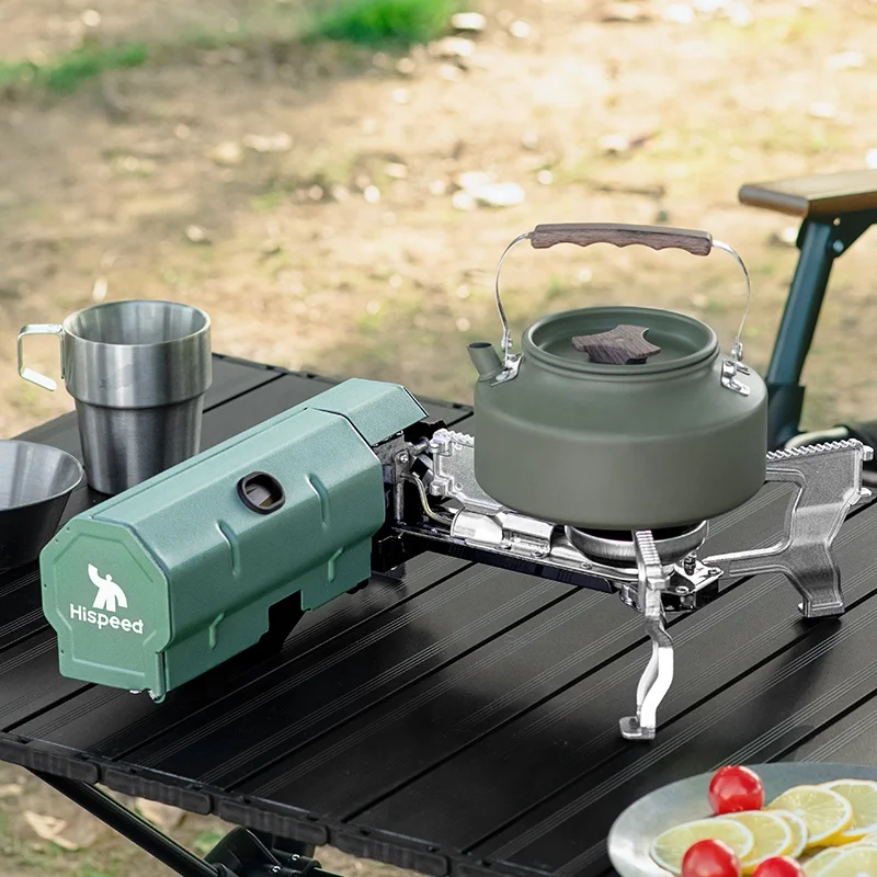HISPEED Barbecue Stove Outdoor Folding Gas Stove Burner 2600w Portable Folding Cassette Stove