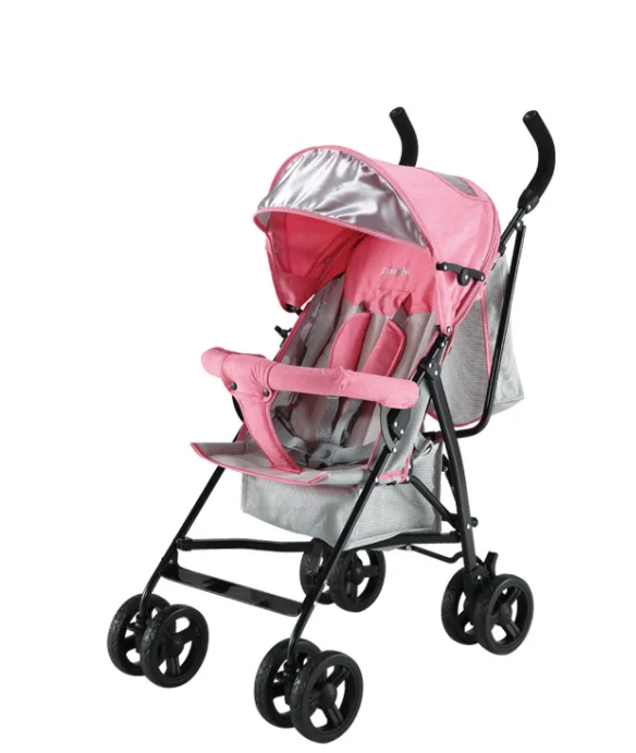 MH288 Baby Stroller, Baby Buggy Umbrella with 4 EVA Wheels Adjustable Push Handle, Removable Canopy