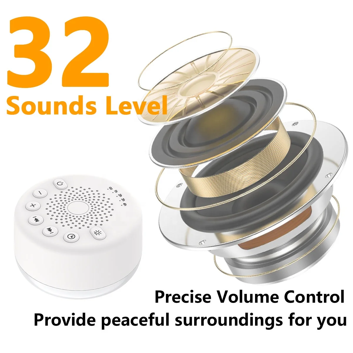 Professional Manufacture White Noise Sound Machine Portable for Baby for Baby and Adults
