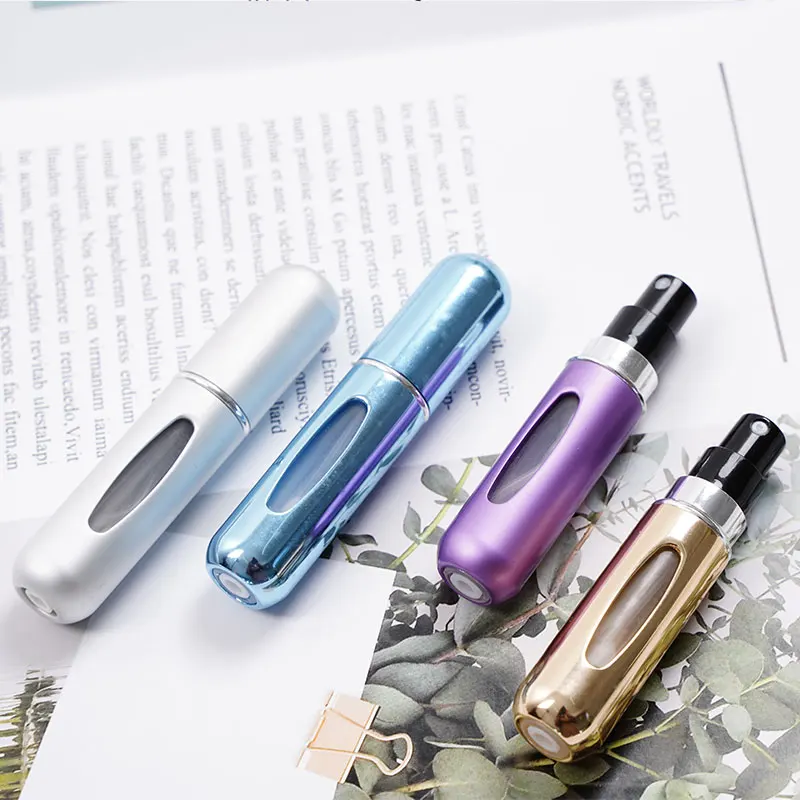 Пустой 5 мл Карманный Алюминиевый распылитель для духов распылитель мини 8 мл многоразовый распылитель для духов