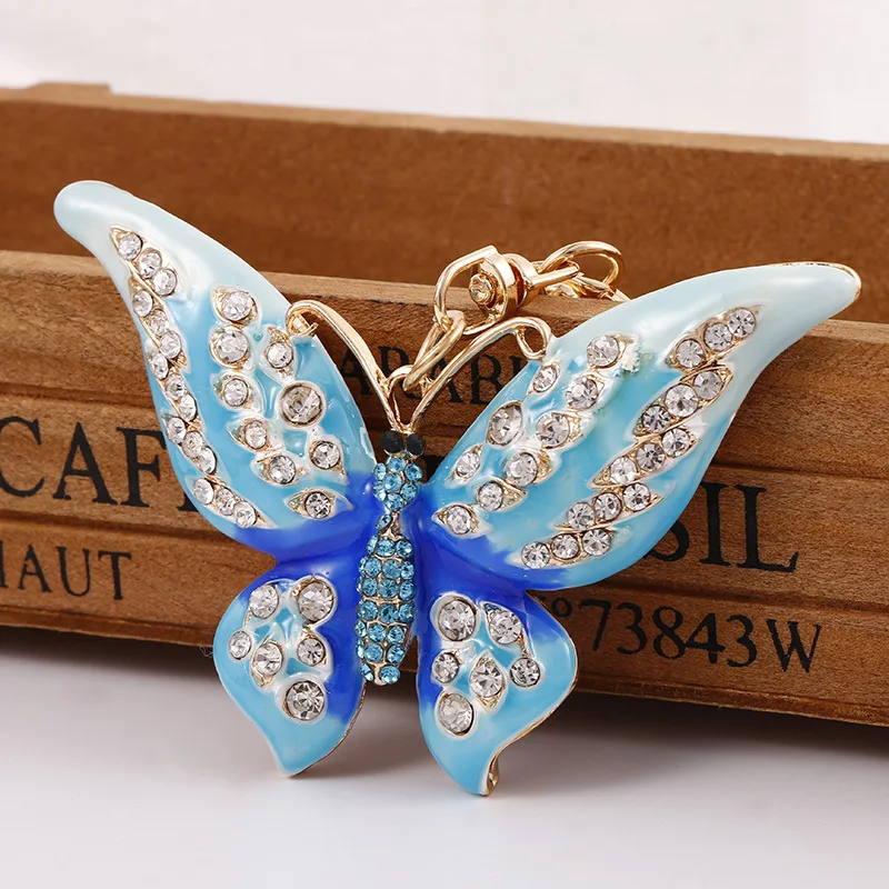 Factory main product butterfly keychain excellent quality custom cute insect keychain