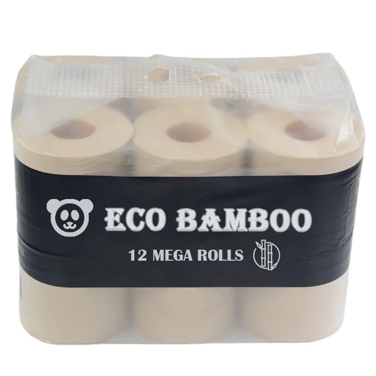 import custom logo soft eco friendly bamboo pulp toilet paper manufacturers 2 3 4 ply toilet tissue