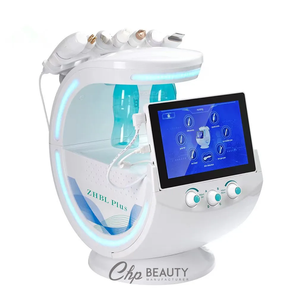 8 в 1 анализатор кожи Смарт ice blue гидро master aqua пилинг гидро лица hydrodermabrasion машина