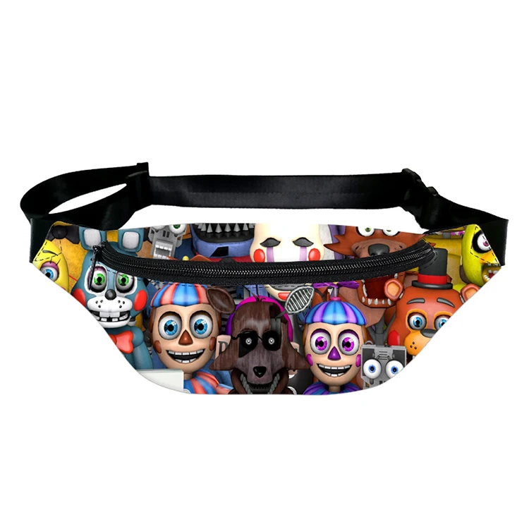 Hot Sale Women Fanny Pack Waist Bag Men Cartoon Person Pics Customized Pattern Waist Bag With Logo
