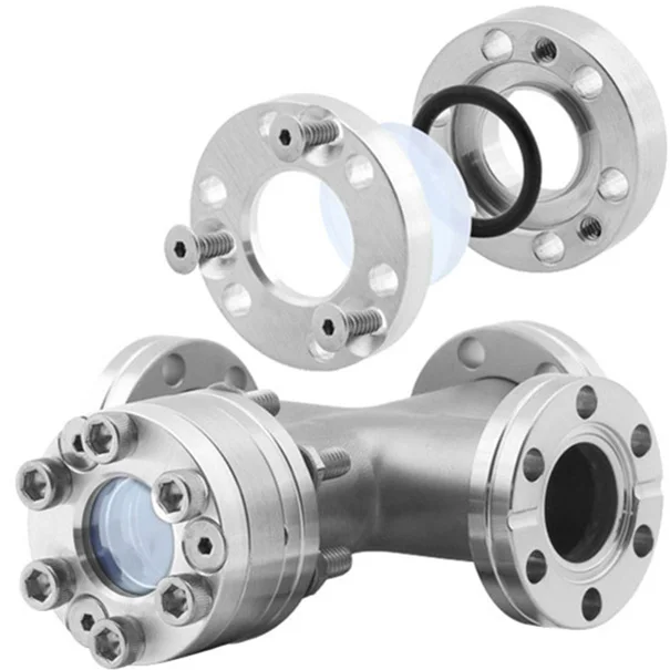 CF Quartz Viewport High Quality Viewport with Sight Glass Window Lab Chamber cf Flange Viewport