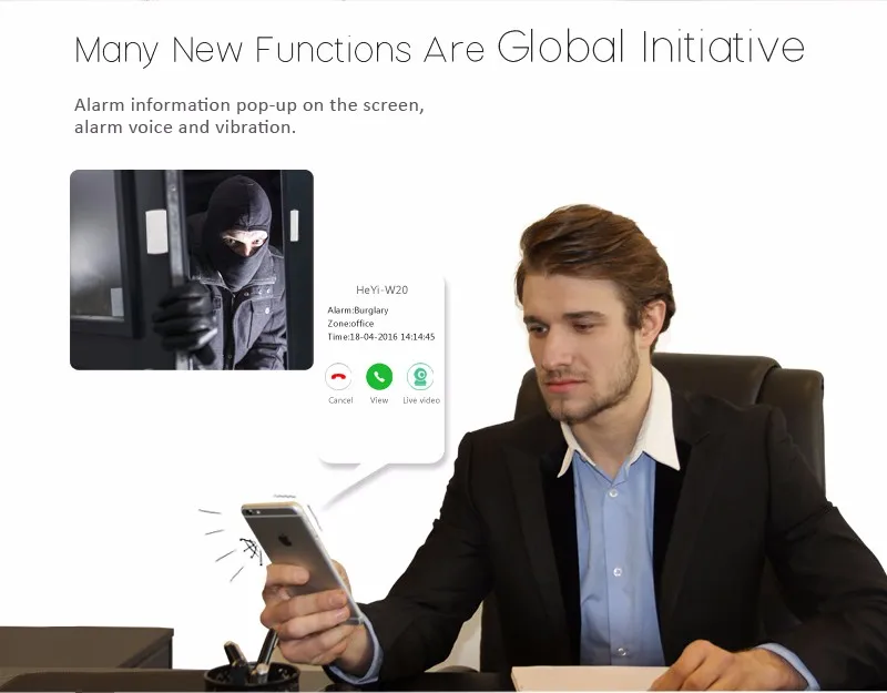 Intelligent digital security GSM alarm ! smart home automation system via smart socket/Touch switch control light on/off