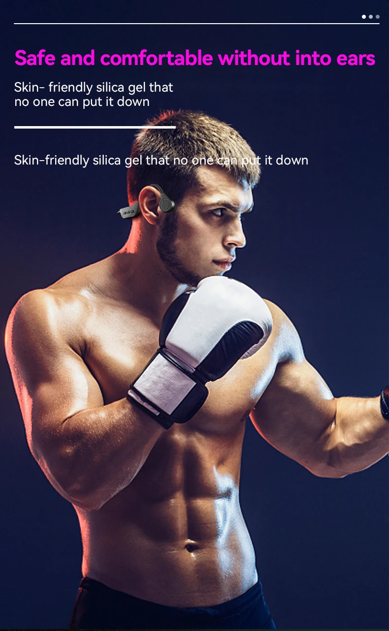 Best Gift Outdoor Sports Earphone Open Ear Blu tooth Wireless Bone Conduction Headphone