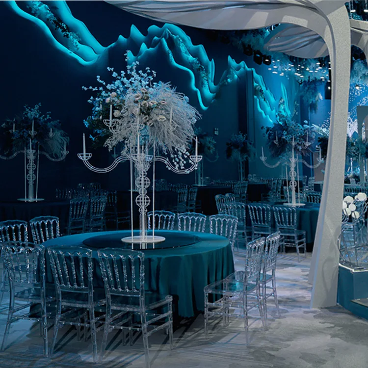 Hot Sell Design Wedding Party Furniture Down stackable wedding chair Napoleon Chair Transparent Chairs