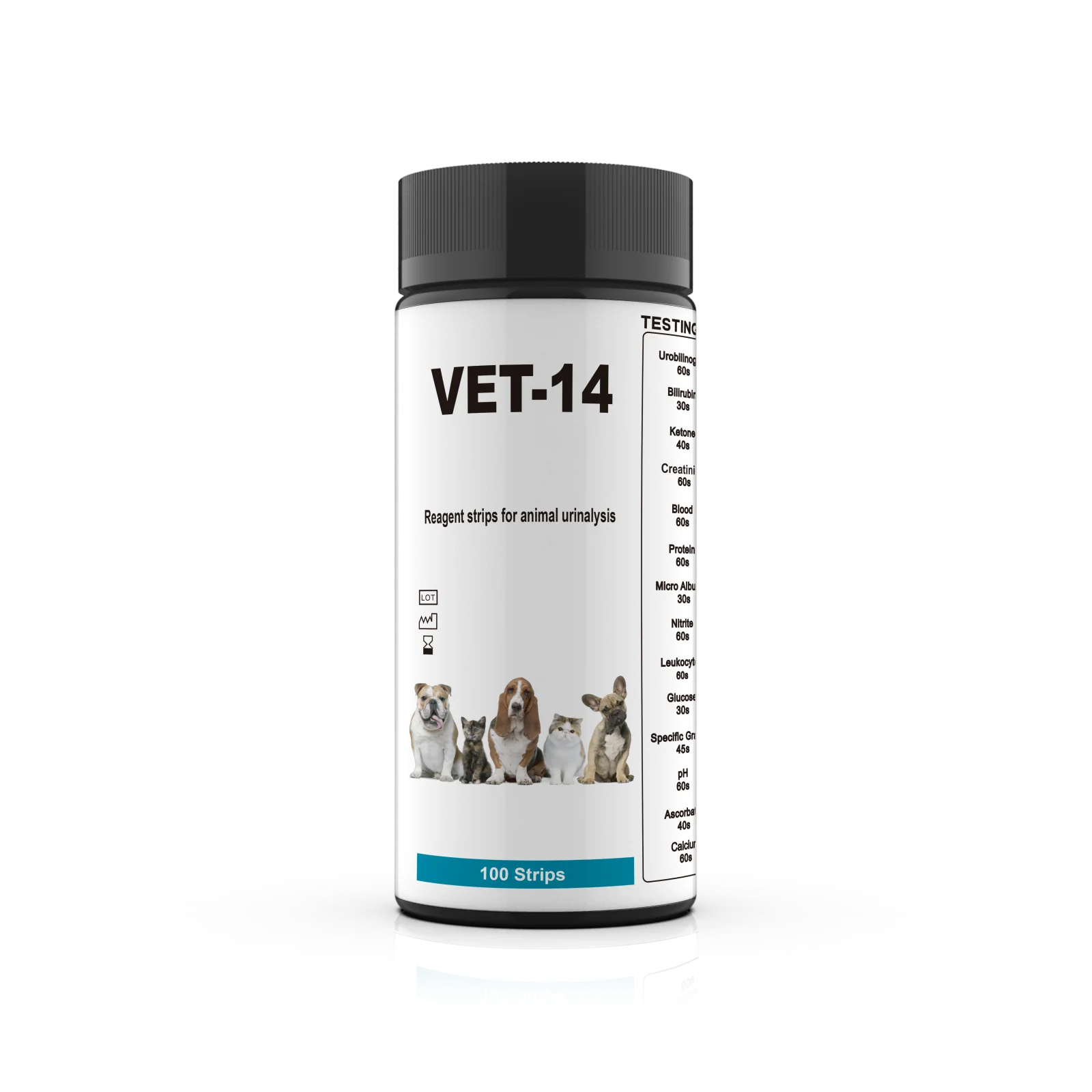 One Step Dog Cat Pet Urine Test Strips pH Infection Diabetes Vet 14 Parameter Urine Testing Strips