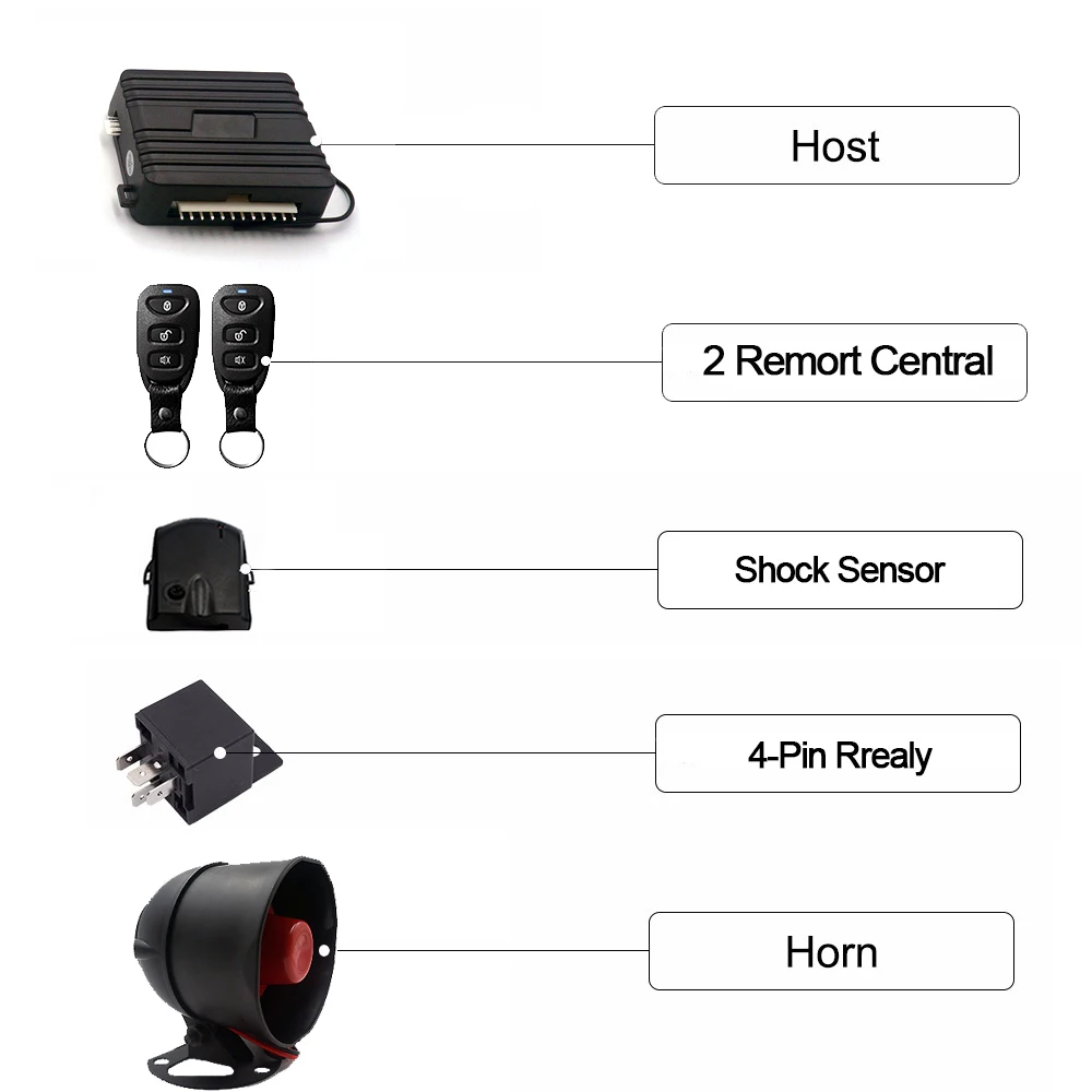 Exclusive For Indonesian market victor car alarm system  with trunk release function universal all cars