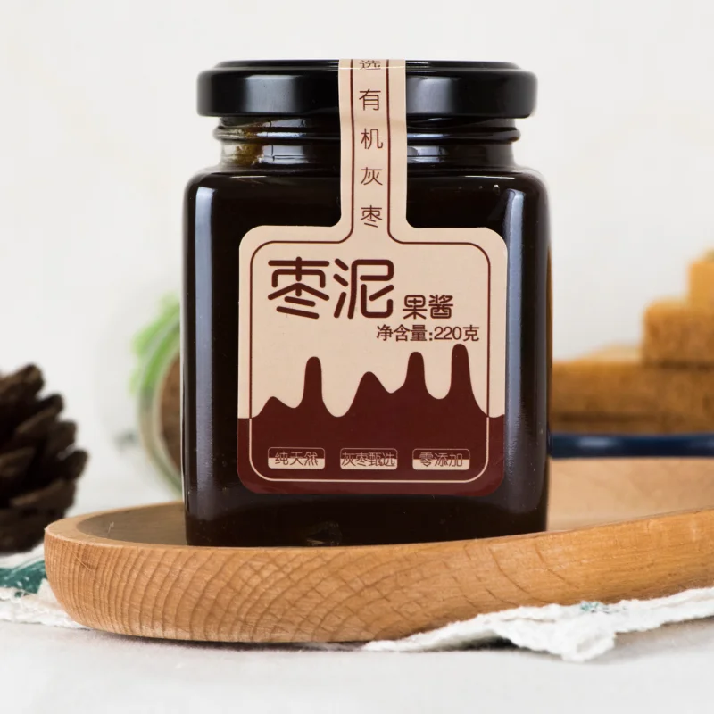 Wholesale China High Quality  Organic Red Dates Fruit Jam Jujube Paste 100% Pure Natural Red Jujube Paste